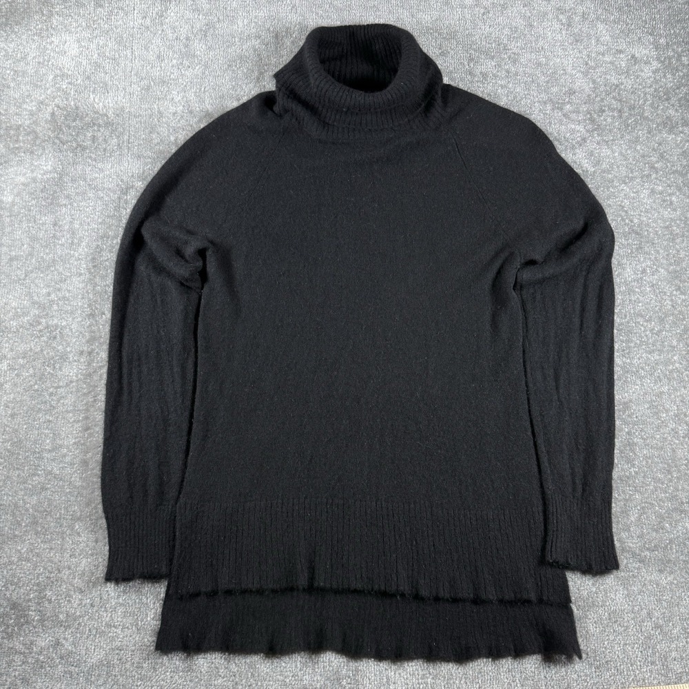 Magnolia Grace Sweater Women's Medium Black Cashmere Turtleneck Tunic